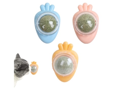 Paquete De 3 Juguetes Para Gatos Limpieza De Dientes De Gato Juguetes Para Gatos Giratorio De Pared Para Gatos ELKUAIE