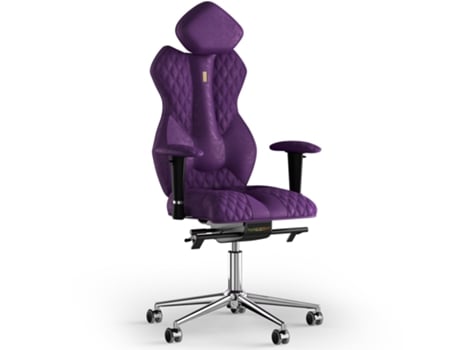 Silla de Oficina KULIK SYSTEM Tejido de Costura Real (Antara - Violeta -130x50x50cm)