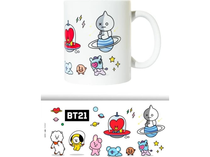 Grupo Erik Taza bt21 desayuno producto con licencia oficial personajes