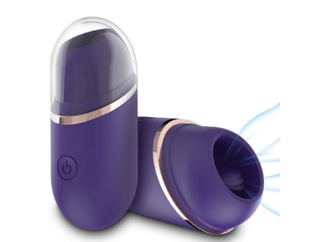 Vibrador de masaje de lengua femenina (púrpura) VEANXIN