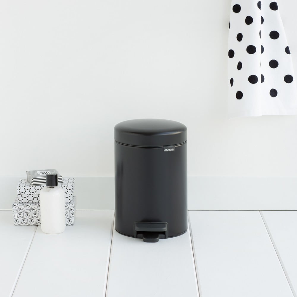 Cubo de Basura BRABANTIA Newicon ( 3 l - Negro)