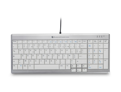 Teclado BAKKERELKHUIZEN Gris claro,Blanco