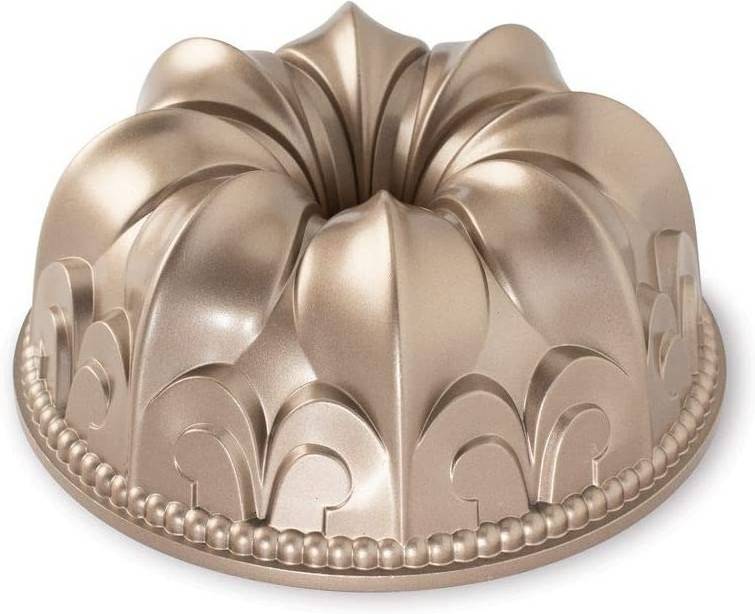 Nordicware 53237 Molde para bizcocho de aluminio diseño fleur lis 17 x 33 cm