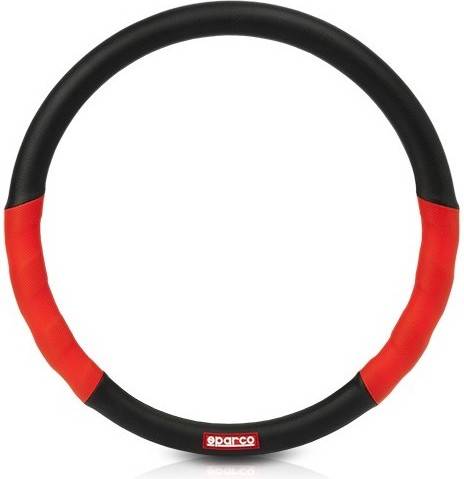 Cubierta De Volante sparco corsa rojo 38 x 5 cm spc1102l funda negra y para