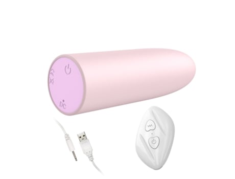 Vibrador de bala recargable con control remoto inalámbrico de 10 frecuencias para mujeres (rosa) VEANXIN