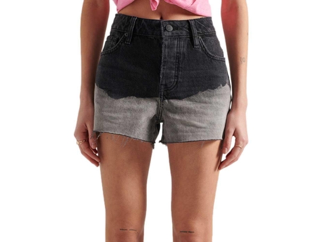 Superdry High Rise Cut Off Denim Shorts