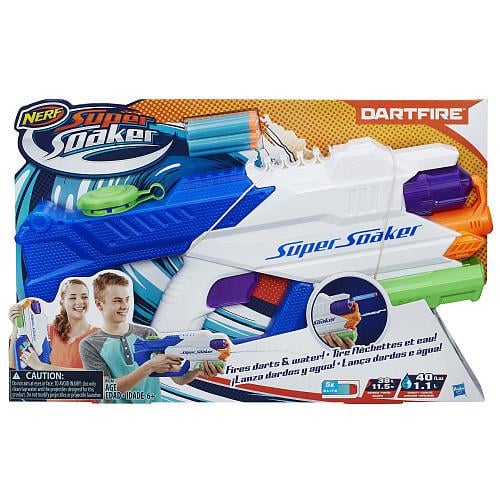 Nerf Pistola De dartfire super soaker hasbro agua