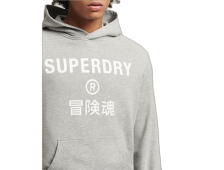 Sweatshirt para Hombre SUPERDRY (M - Algodón - Gris)