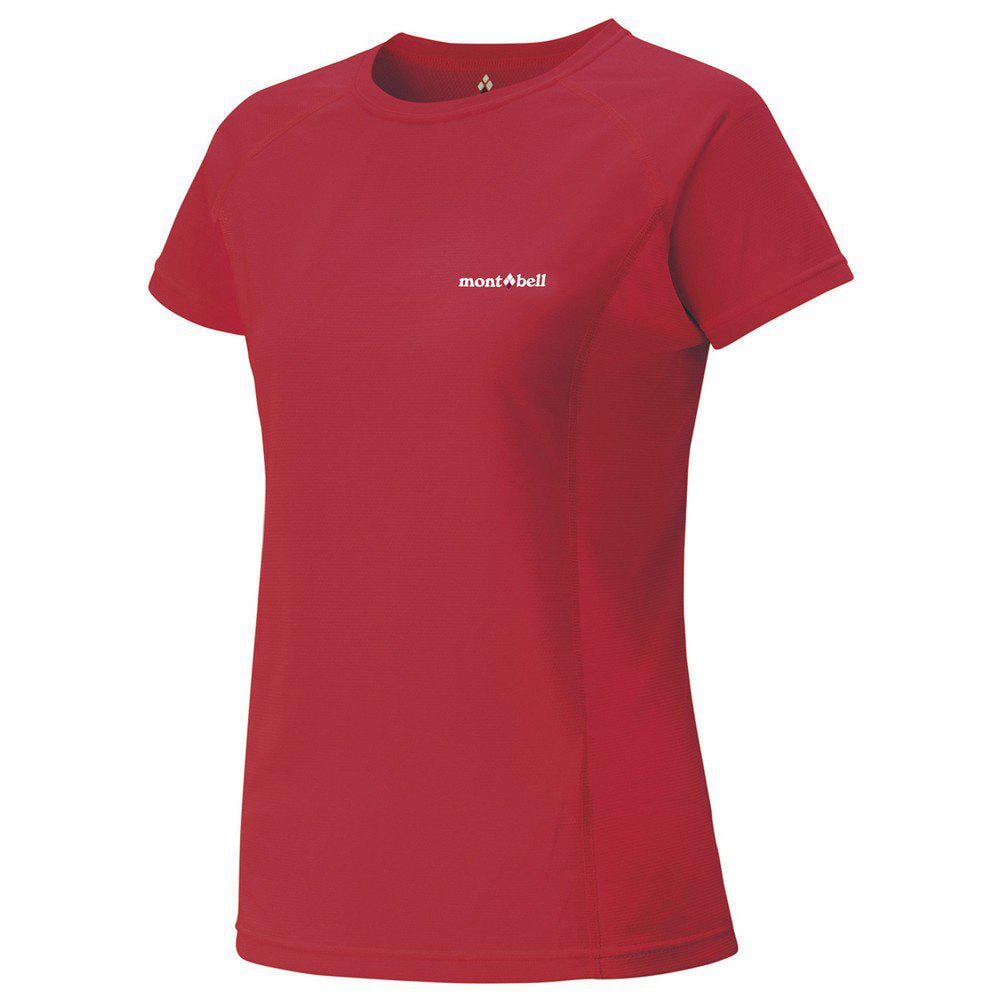 Cool Tee Camiseta mujer para montbell rojo esquí l