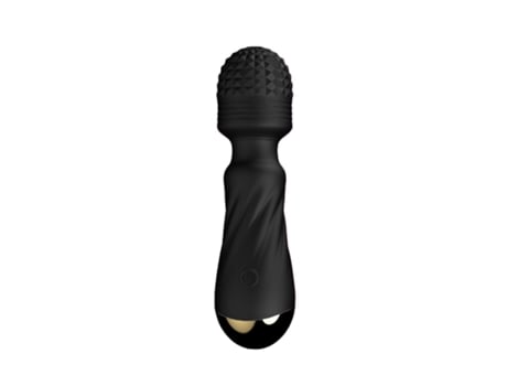 Mini vibrador de masaje recargable por USB con 12 frecuencias para mujeres (negro) VEANXIN