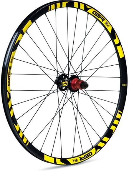 Rueda Trasera Para ciclismo de montaña gtr mtb sl20 disc tubeless 29´´ gurpil ready 29 amarillo