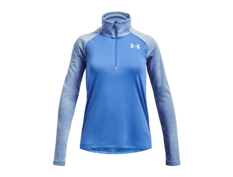 Camiseta de Niña para Fitness UNDER ARMOUR Larga Cremallera Tech Azul (14/16 Años)