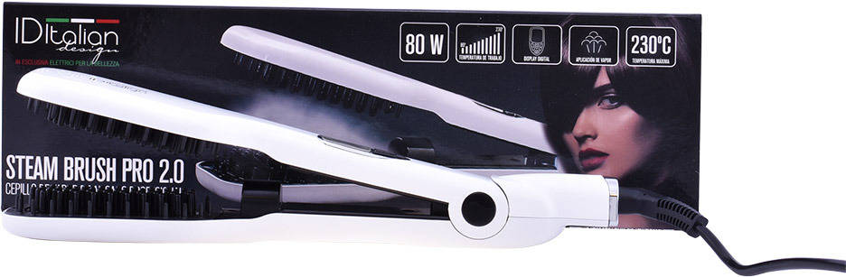 Plancha de Pelo ID ITALIAN Steam Brush Pro 2 0 1