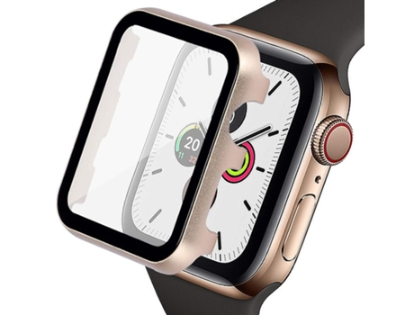 Carcasa de Reloj SLOWMOOSE de Metal para Apple (Dorado - 42 Mm)