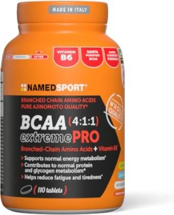 Complemento Alimenticio NAMEDSPORT Aminoácidos BCAA 4:1:1 Extreme Pro (110cpr)