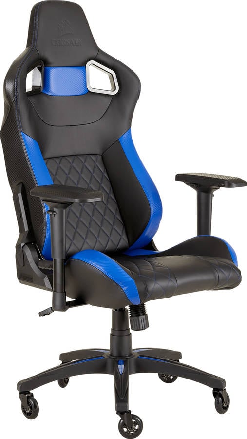 Silla Gaming CORSAIR T1 Race (Hasta 120 kg - Elevador a Gas Clase 4 - Azul)