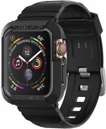 Correa Apple Watch 4 - 44 mm SPIGEN Rugged Armor Negro