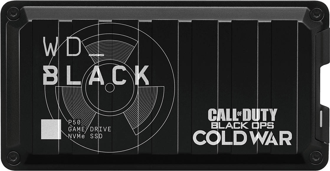 Disco Externo WESTERN DIGITAL Call of Duty Black Ops Cold War Special Edition P50 Game (1 TB - USB 3.2)