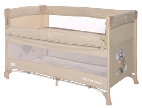 Cama de Viaje LORELLI Up and Down Fog Beige Flying Friends