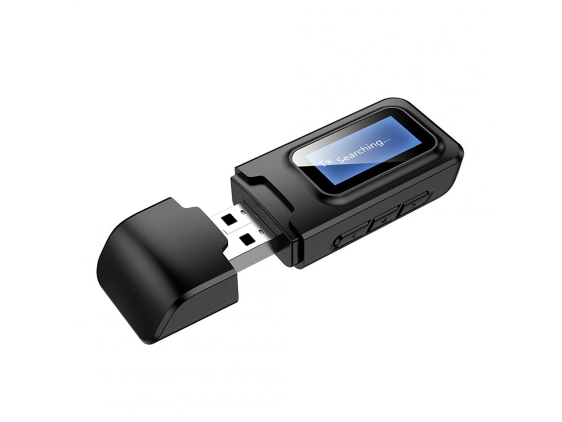 Adaptador de receptor Bluetooth USB 5.0 AUX 3.5mm Audio Jack