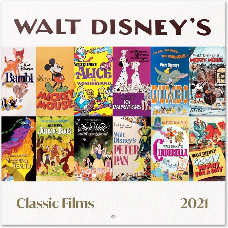 Calendario OFIURIA Disney Classic Films (2021 - 30 x 30 cm)