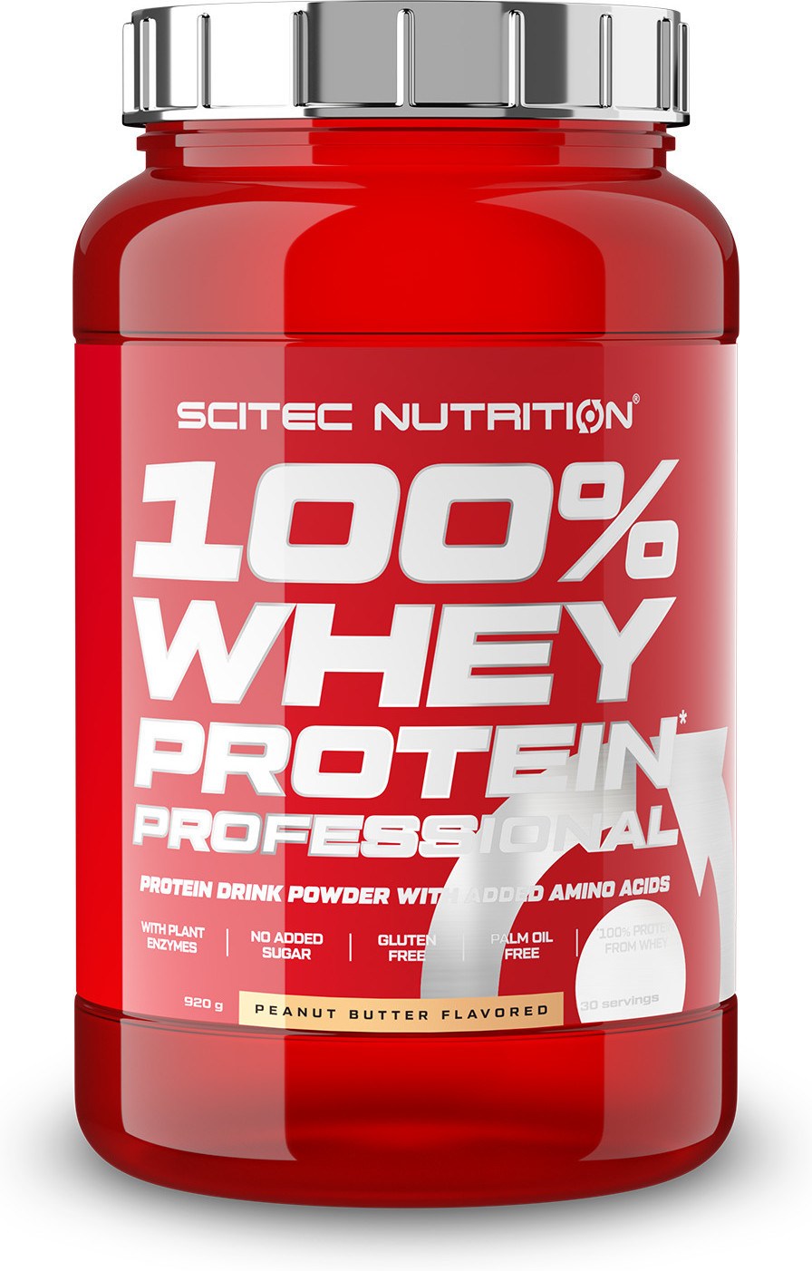 Scitec Nutrition 100 whey protein professional con clave y enzimas digestivas adicionales sin gluten 920 mejorada ni