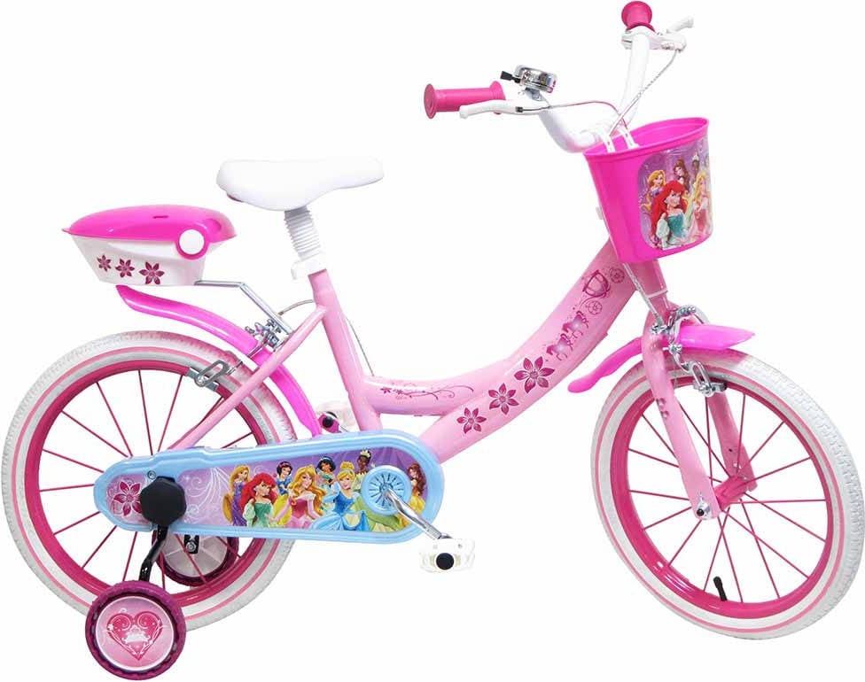 Bicicleta DENVER BIKE 16" Disney Princess en Hierro Rosa y Branca