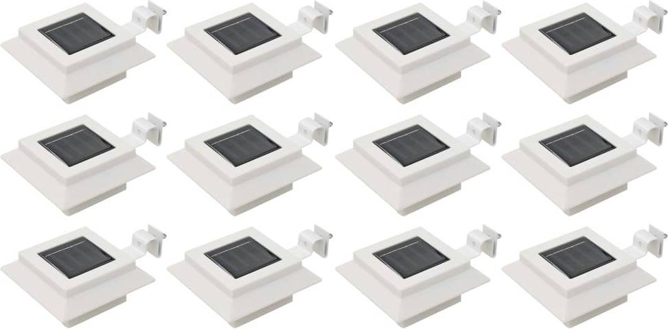 Lámpara Solar Vidaxl led 0.18 w 12 un pack focos