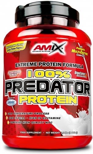 Proteína AMIX Predator Ayuda Al Crecimiento Muscular Ideal Para (1 Kg - Chocolate)