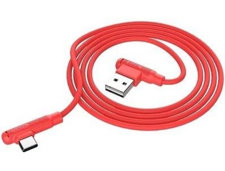 Cable HOCO Pleasure (USB-C - 1 M - Rojo)