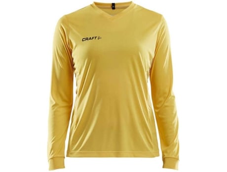 Camiseta de Mujer para Fútbol CRAFT Squad Solid Amarillo (2XL)