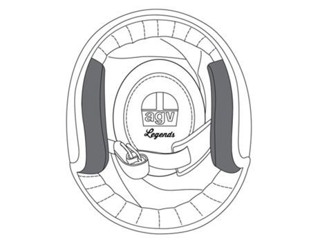 Casco AGV X70 Cheek Pads