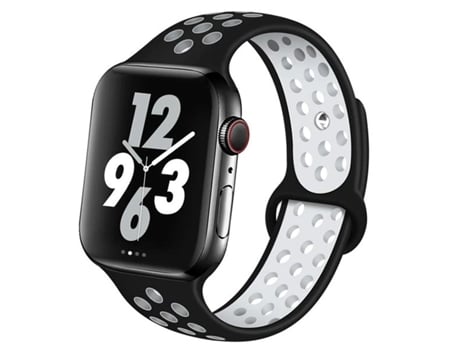 Correa SportyStyle para Apple Watch Series 9 Aluminio - 41mm - Negro / Blanco