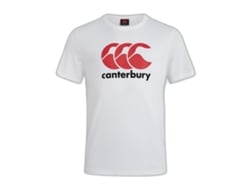 Camiseta de Niños para Rugby CANTERBURY Logotipo Blanco (6 años)