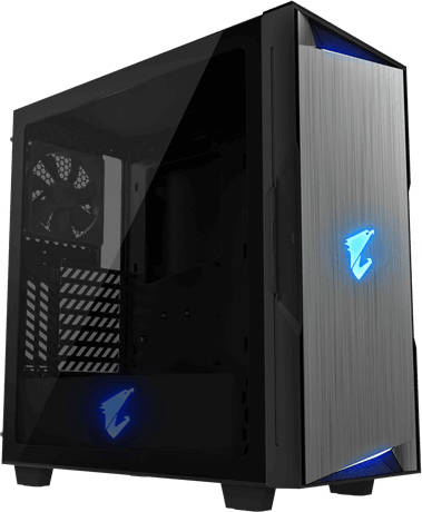 Caja PC GIGABYTE Aorus C300 Glass (ATX Mid Tower - Negro)