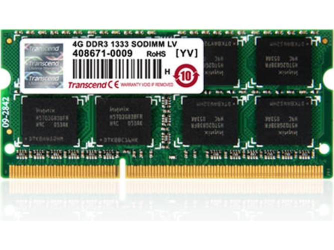 Memoria RAM DDR3 TRANSCEND TS512MSK64V3H (1 x 4 GB - 1333 MHz)