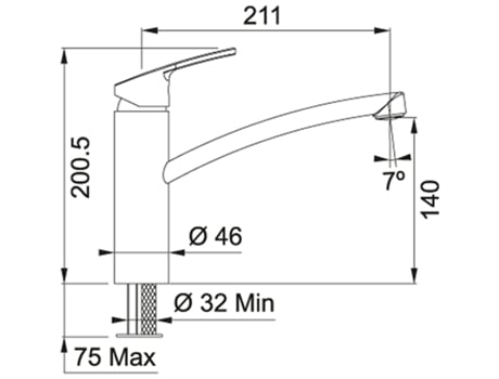 FRANKE 115.0391.460 Grifo Cromo FRANKE