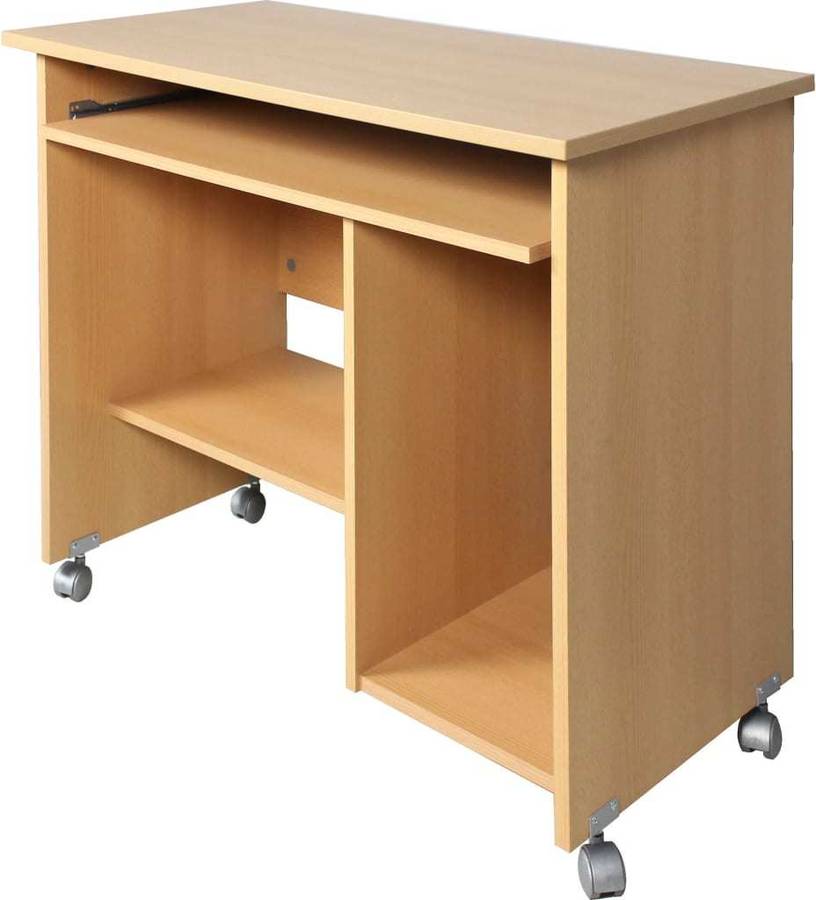 Germania Mesa Para ordenador engineered wood beech replica 90 x 72 48cm escritorio vidaxl 048211