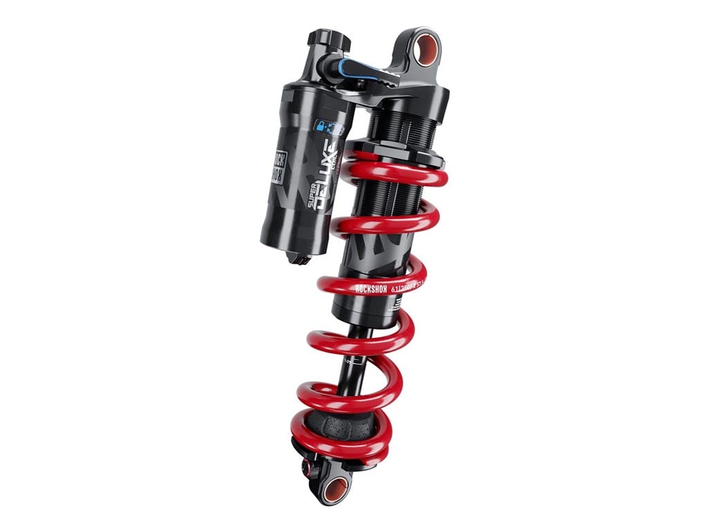 Rockshox Rear Shock super deluxe ultimate coil rct 210x55 mrebmcomp 320lb lockoutforce standard includes 8x158x25 hardware 2018+ bronson amortiguador trasero unisex adulto negro shox 3