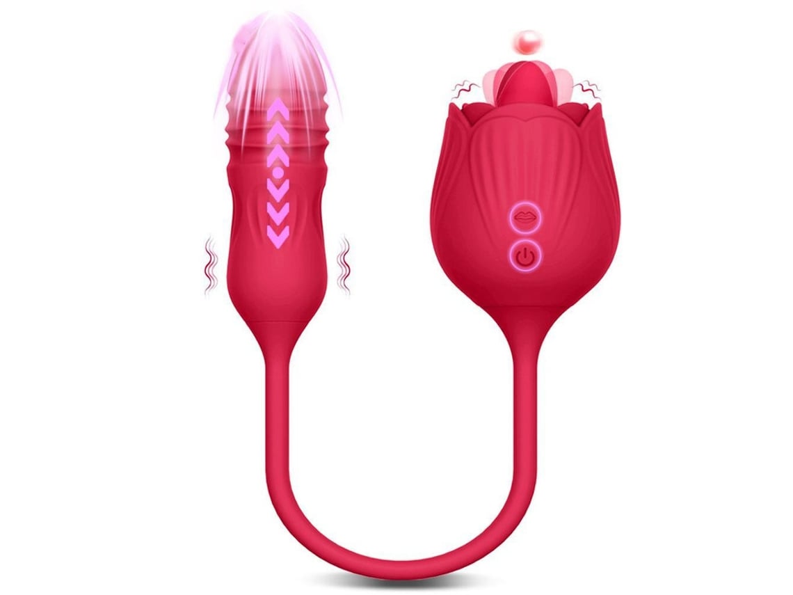 Vibrador de rosa para mujer, estimulador de succión de clítoris (rojo)  YIZHOOD | Worten.es