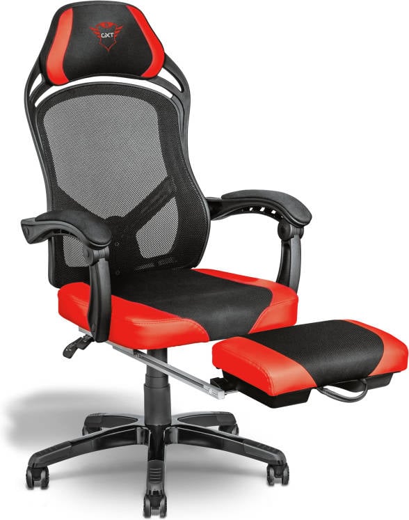 Silla Gaming TRUST GXT 706 Rona (Hasta 120 kg - Elevador a Gas Clase 4 - Negro)