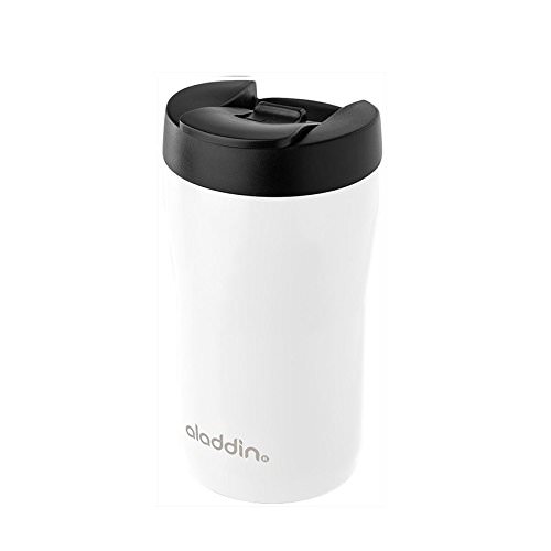 Aladdin Latte Leaklock stainless steel mug 0.25l blanco taza de acero inoxidable doble pared se adapta mayoría las cafeteras libre bpa apta lavavajillas