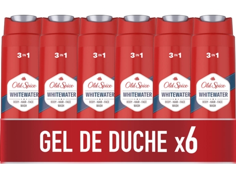 Gel de Baño y Champú OLD SPICE Whitewater (6 x 400 ml)