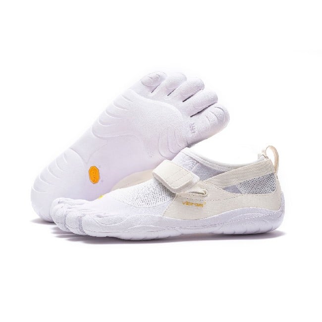 Zapatilhas Com Dedos vibram fivefingers vintage hombre blanco 44 ksom zapatillas correr