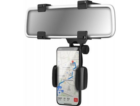 Soporte Coche Smartphone Ajustable Espejo BIGBEN CONNECTED Plástico Negro