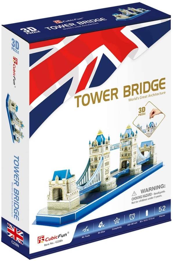 Puzzle 3D Tower Bridge (Edad Mínima: 8 Años - 52 Piezas)