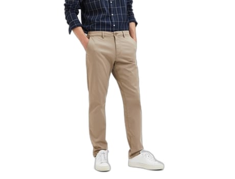 Pantalones SELECTED Hombre (33x30 - Beige)