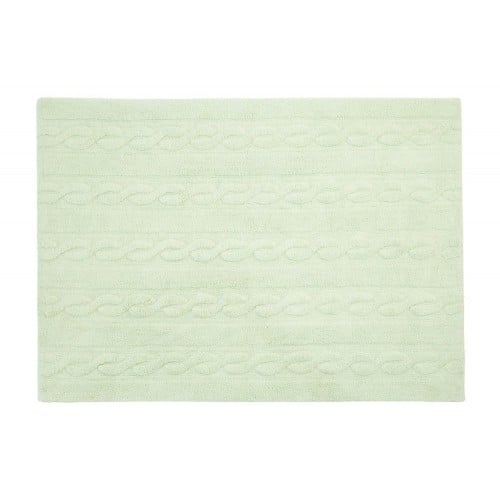 Alfombra LORENA CANALS Trenzas Soft Mint Lorena Canals (80x120 cm)