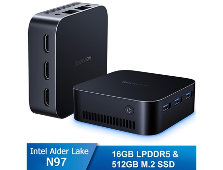 Mini PC BLACKVIEW MP80 (Intel Alder Lake N97 - RAM:16 GB - 512 GB SSD - Home - Intel UHD Graphics) - Azul