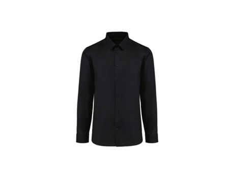 Camisa para Hombre KARIBAN PREMIUM (S - Algodón - Negro)